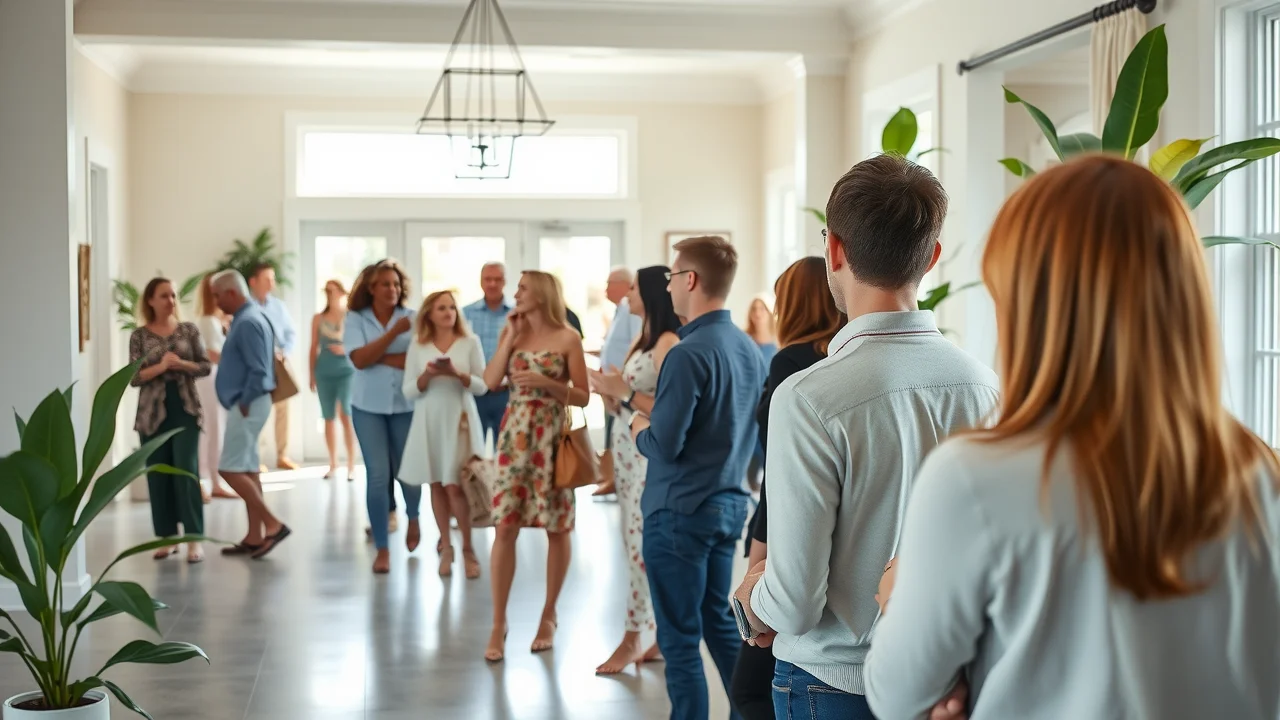 peoples exploring interior