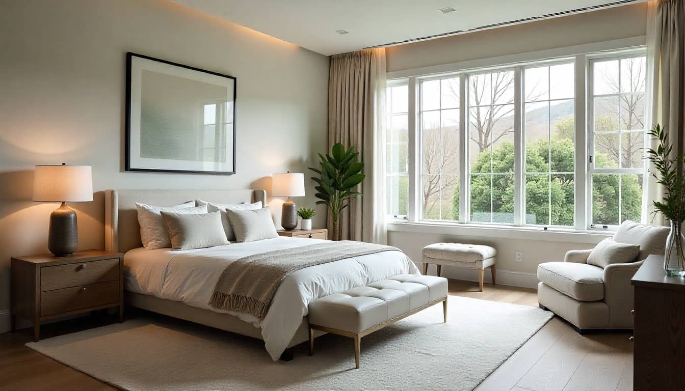 Primary suite in a Walker DesignBuild custom-designed home