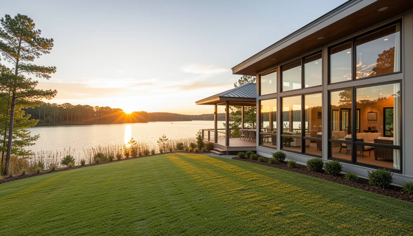 Impressive modern lake home in Seven Lakes, North Carolina